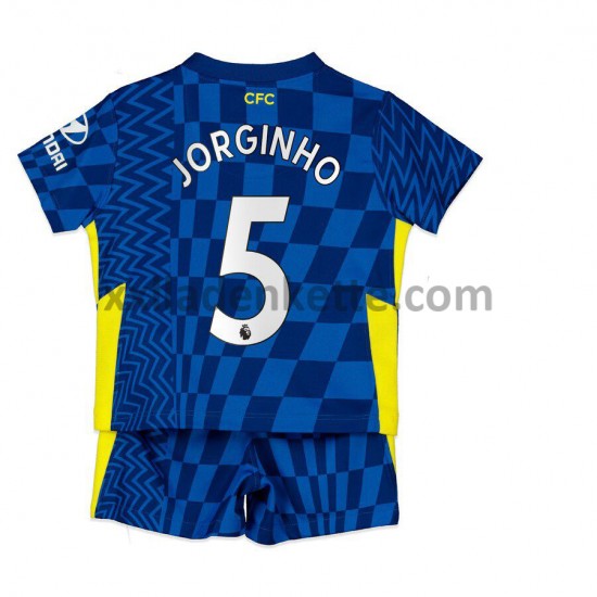 Fußballtrikot Chelsea Jorginho 5 Kinder Heim 2021-2022 Kurzarm
