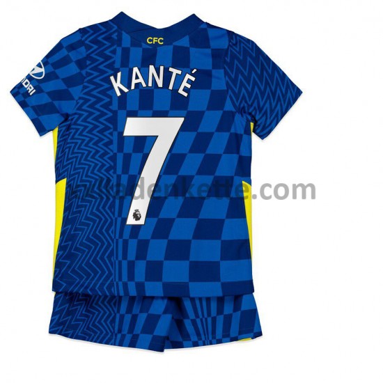 Fußballtrikot Chelsea Kante 7 Kinder Heim 2021-2022 Kurzarm