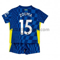 Fußballtrikot Chelsea Kurt Zouma 15 Kinder Heim 2021-2022 Kurzarm