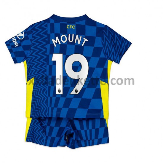 Fußballtrikot Chelsea Mason Mount 19 Kinder Heim 2021-2022 Kurzarm
