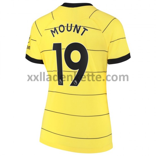 Fußballtrikot Chelsea Mason Mount 19 Dame Auswärts 2021-2022 Kurzarm