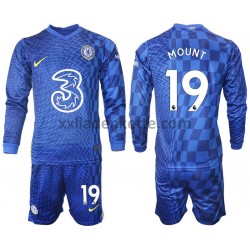 Fußballtrikot Chelsea Mount 19 Kinder Heim 2021-2022 Langarm