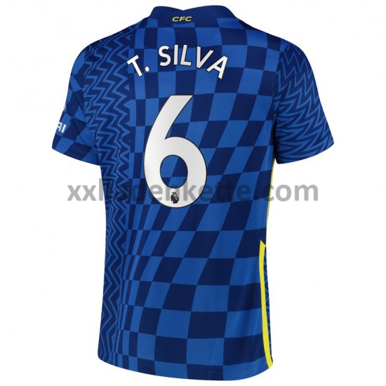 Fußballtrikot Chelsea T. Silva 6 Heim 2021-2022 Kurzarm