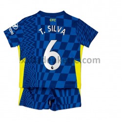Fußballtrikot Chelsea T. Silva 6 Kinder Heim 2021-2022 Kurzarm