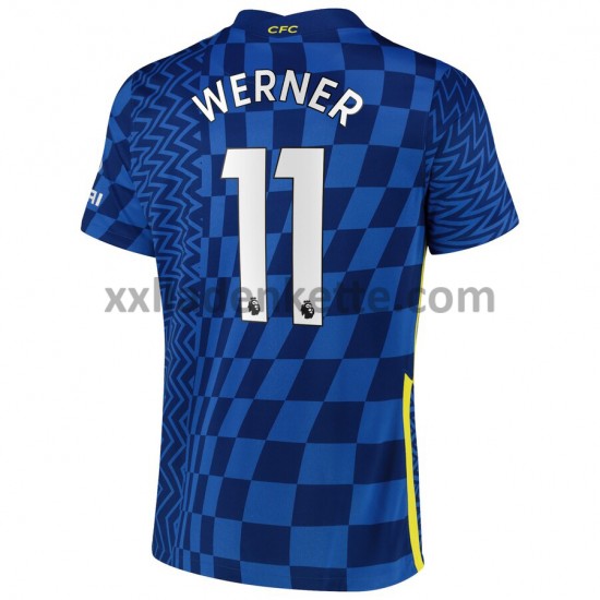 Fußballtrikot Chelsea Timo Werner 11 Heim 2021-2022 Kurzarm