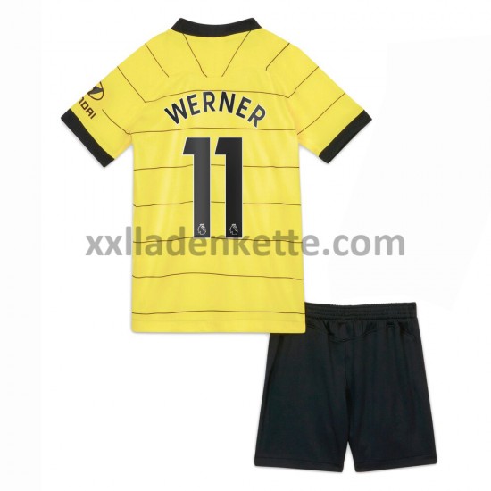 Fußballtrikot Chelsea Timo Werner 11 Kinder Auswärts 2021-2022 Kurzarm