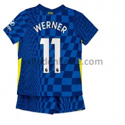 Fußballtrikot Chelsea Timo Werner 11 Kinder Heim 2021-2022 Kurzarm