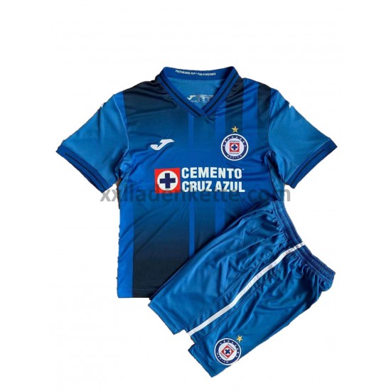 Fußballtrikot Cruz Azul Kinder Heim 2021-2022 Kurzarm