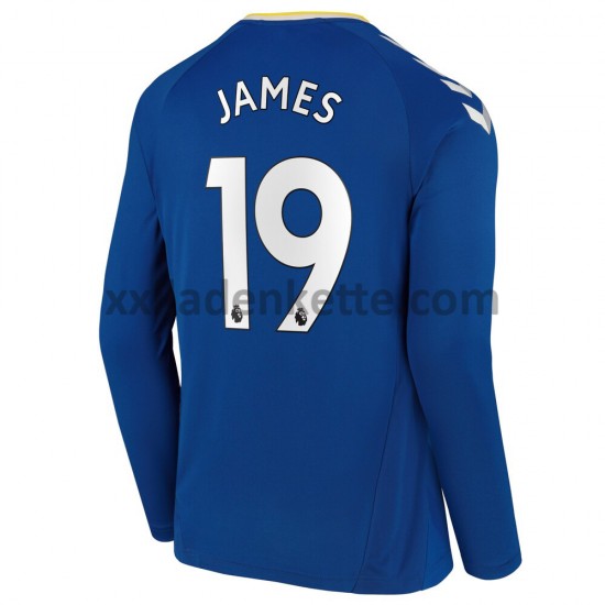 Fußballtrikot Everton James Rodriguez 19 Heim 2021-2022 Langarm