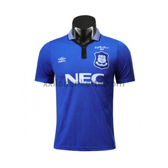 Fußballtrikot Everton Retro Heim 1995 Kurzarm