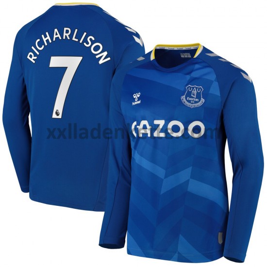 Fußballtrikot Everton Richarlison 7 Heim 2021-2022 Langarm