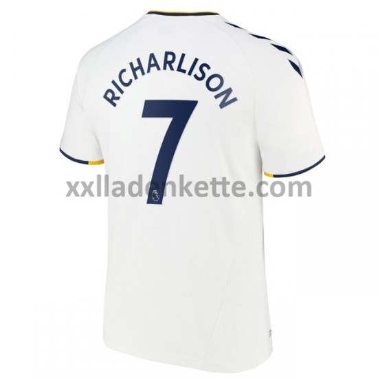 Fußballtrikot Everton Richarlison Andrade 7 Ausweich 2021-2022 Kurzarm