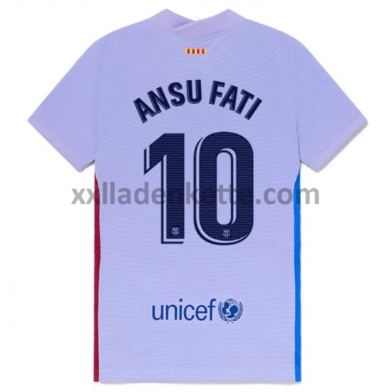 Fußballtrikot FC Barcelona Ansu Fati 10 Auswärts 2021-2022 Kurzarm
