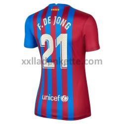 Fußballtrikot FC Barcelona Frenkie de Jong 21 Dame Heim 2021-2022 Kurzarm