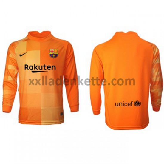 Fußballtrikot FC Barcelona Torwart Heim 2021-2022 Langarm