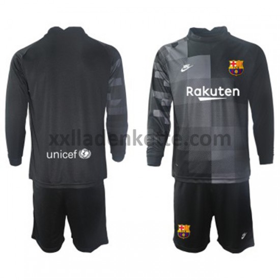 Fußballtrikot FC Barcelona Torwart Kinder Auswärts 2021-2022 Langarm