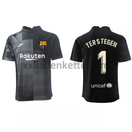 Fußballtrikot FC Barcelona Torwart Ter Stegen 1 Auswärts 2021-2022 Kurzarm