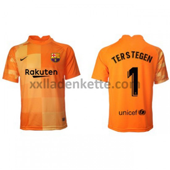Fußballtrikot FC Barcelona Torwart Ter Stegen 1 Heim 2021-2022 Kurzarm