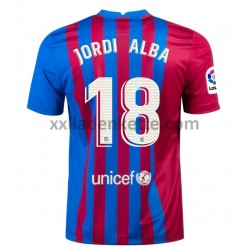 Fußballtrikot FC Barcelona Jordi Alba 18 Heim 2021-2022 Kurzarm