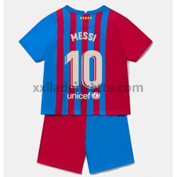 Fußballtrikot FC Barcelona Lionel Messi 10 Kinder Heim 2021-2022 Kurzarm