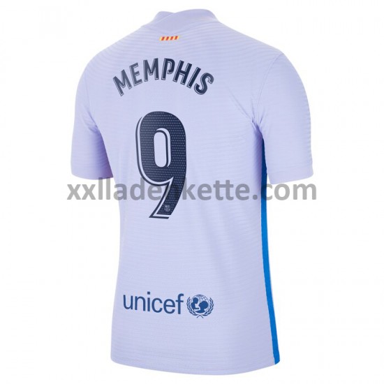 Fußballtrikot FC Barcelona Memphis Depay 9 Auswärts 2021-2022 Kurzarm