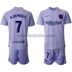 Fußballtrikot FC Barcelona O.Dembele 7 Kinder Auswärts 2021-2022 Kurzarm