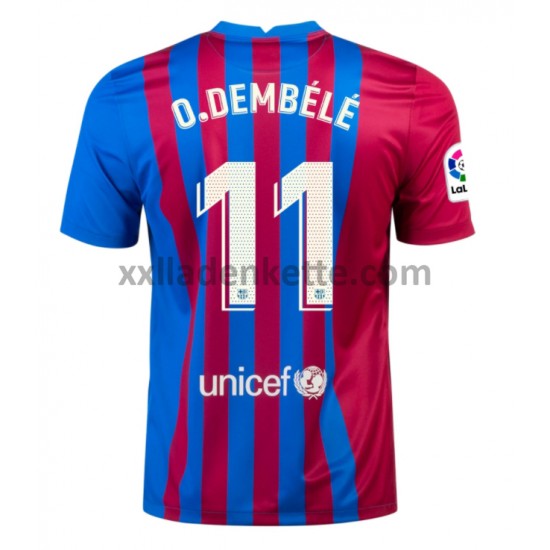 Fußballtrikot FC Barcelona Ousmane Dembele 11 Heim 2021-2022 Kurzarm