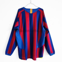 Fußballtrikot FC Barcelona Retro Heim 2005-2006 Langarm