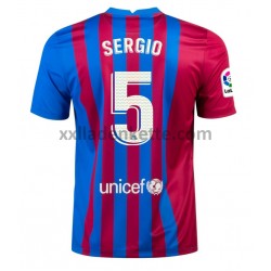 Fußballtrikot FC Barcelona Sergio Busquets 5 Heim 2021-2022 Kurzarm