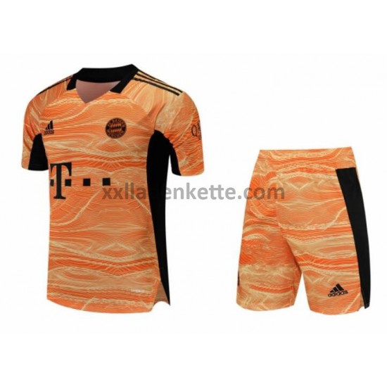 Fußballtrikot FC Bayern München Torwart Kinder Heim 2021-2022 Kurzarm