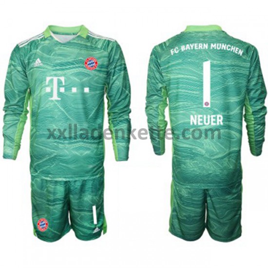 Fußballtrikot FC Bayern München Torwart Manuel Neuer 1 Kinder Ausweich 2021-2022 Langarm