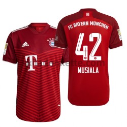 Fußballtrikot FC Bayern München Jamal Musiala 42 Heim 2021-2022 Kurzarm
