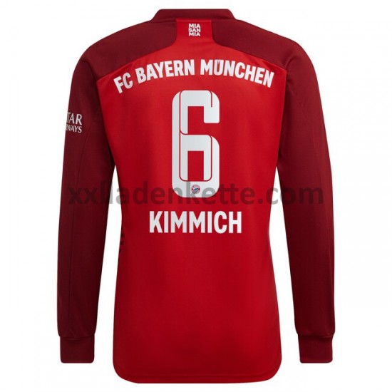 Fußballtrikot FC Bayern München Joshua Kimmich 6 Heim 2021-2022 Langarm