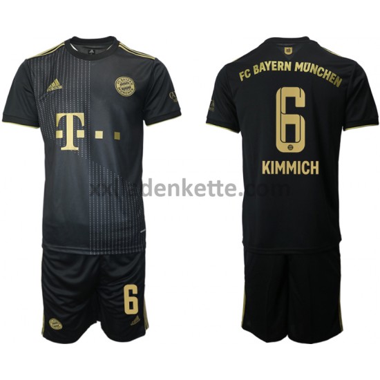 Fußballtrikot FC Bayern München Joshua Kimmich 6 Kinder Auswärts 2021-2022 Kurzarm