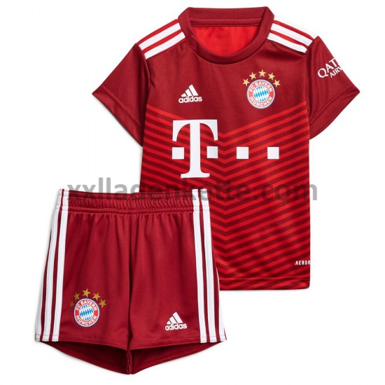 Fußballtrikot FC Bayern München Kinder Heim 2021-2022 Kurzarm
