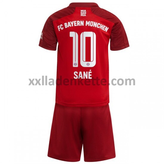 Fußballtrikot FC Bayern München Leroy Sane 10 Kinder Heim 2021-2022 Kurzarm
