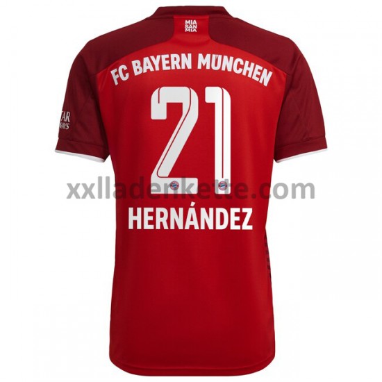Fußballtrikot FC Bayern München Lucas Hernandez 21 Heim 2021-2022 Kurzarm