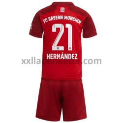 Fußballtrikot FC Bayern München Lucas Hernandez 21 Kinder Heim 2021-2022 Kurzarm