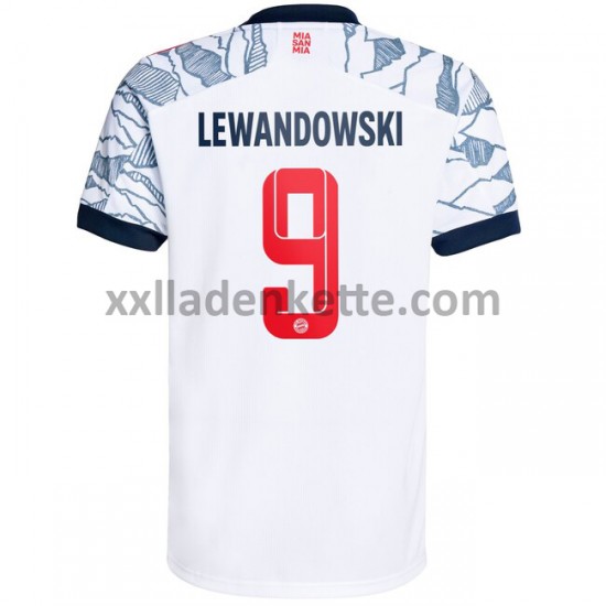 Fußballtrikot FC Bayern München Robert Lewandowski 9 Ausweich 2021-2022 Kurzarm