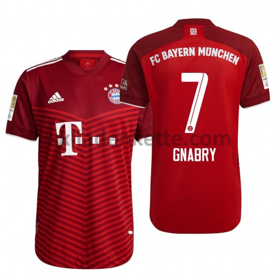 Fußballtrikot FC Bayern München Serge Gnabry 7 Heim 2021-2022 Kurzarm