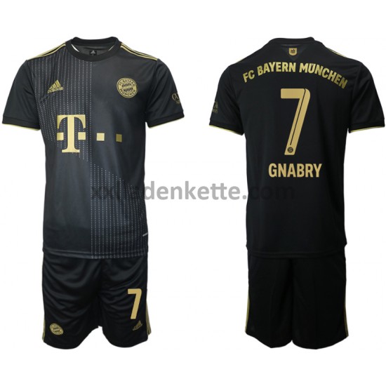 Fußballtrikot FC Bayern München Serge Gnabry 7 Kinder Auswärts 2021-2022 Kurzarm