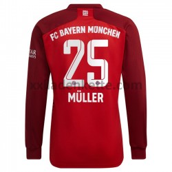 Fußballtrikot FC Bayern München Thomas Müller 25 Heim 2021-2022 Langarm