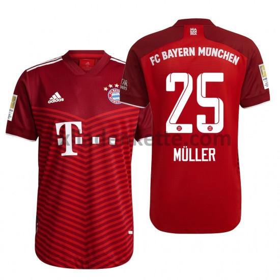 Fußballtrikot FC Bayern München Thomas Müller 25 Heim 2021-2022 Kurzarm