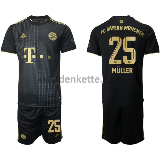 Fußballtrikot FC Bayern München Thomas Müller 25 Kinder Auswärts 2021-2022 Kurzarm