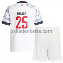 Fußballtrikot FC Bayern München Thomas Müller 25 Kinder Ausweich 2021-2022 Kurzarm