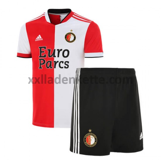 Fußballtrikot Feyenoord Rotterdam Kinder Heim 2021-2022 Kurzarm