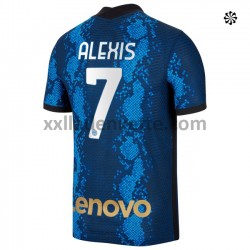 Fußballtrikot Inter Mailand Alexis Sanchez 7 Heim 2021-2022 Kurzarm