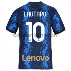 Fußballtrikot Inter Mailand Lautaro Martinez 10 Heim 2021-2022 Kurzarm