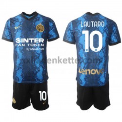 Fußballtrikot Inter Mailand Lautaro Martinez 10 Kinder Heim 2021-2022 Kurzarm