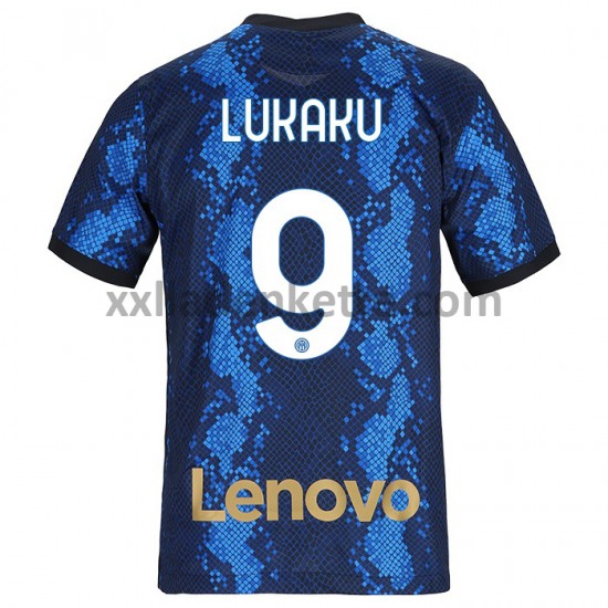 Fußballtrikot Inter Mailand Romelu Lukaku 9 Heim 2021-2022 Kurzarm